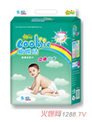 蝴蝶结立体仿布纸尿片S42