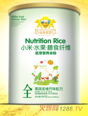 金盾爱婴果蔬多维开味配方小米米粉460g