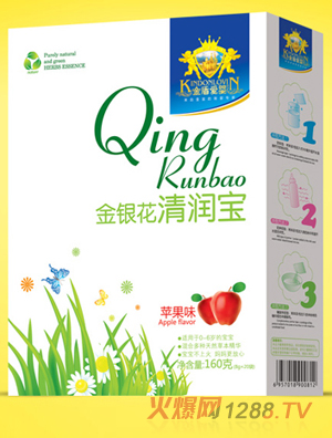 金盾爱婴金银花苹果味清润宝
