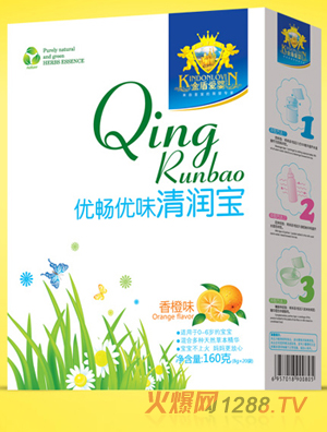 金盾爱婴优畅优味香橙味清润宝