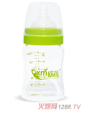 欣苗5安宽口玻璃奶瓶150ml