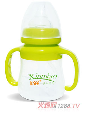 欣苗5安宽口硅胶奶瓶150ml
