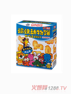 愉快動(dòng)物餅紅豆味50克