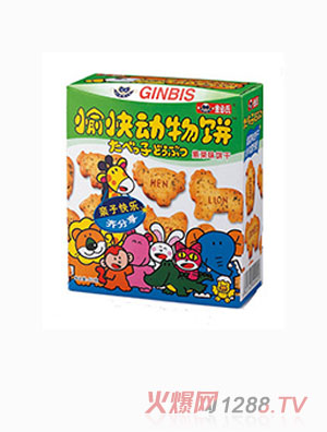 愉快動(dòng)物餅紫菜味50克