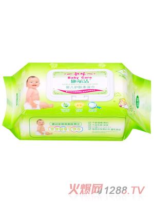 施尔洁婴儿护肤柔湿巾80抽装