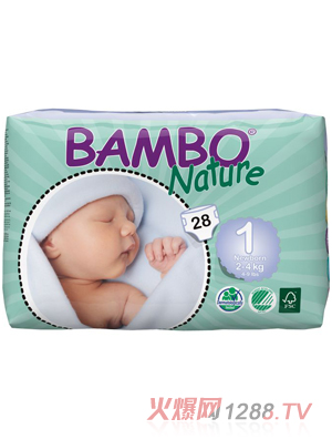 BAMBO Nature婴儿纸尿裤NB码28片