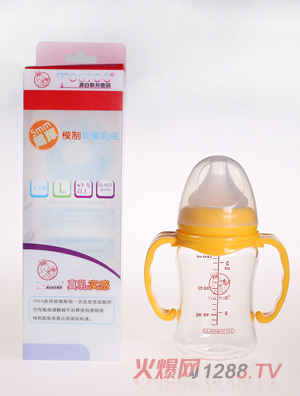淘气兔玻璃奶瓶