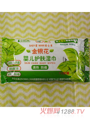 住邦嬰兒金銀花護膚濕巾10片