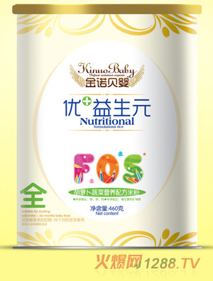 金諾貝嬰優(yōu)+益生元紙聽(tīng)胡蘿卜蔬菜米粉3