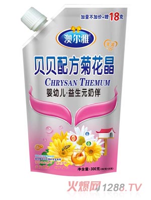 澳尔雅婴幼儿益生元奶伴菊花晶