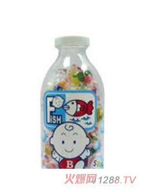 漾漾屋240g彩衣鱼肝油脆软糖