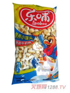 乐哺特浓牛奶营养小馒头210g