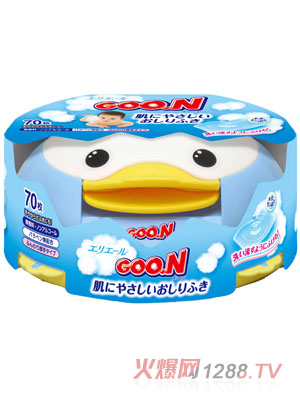 大王婴儿湿巾70枚盒装