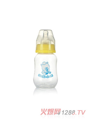 哈尼小熊标口弧形PP奶瓶150ml