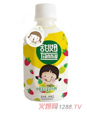潘朵拉甜妞雪梨味水果蛋白饮料