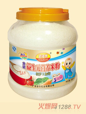 新多乐胡萝卜加钙益生元营养米粉3段