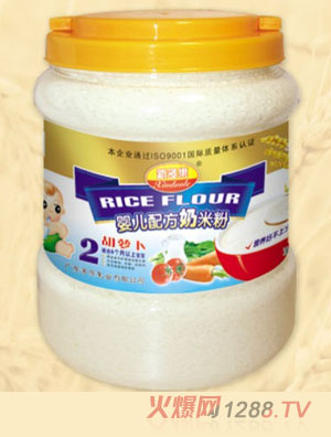 新多乐胡萝卜婴儿配方奶米粉2段