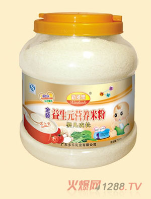 新多乐益生元营养米粉1段