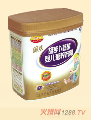 新多乐胡萝卜蔬菜婴儿营养米粉