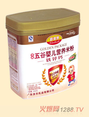 新多乐铁锌钙五谷婴儿营养米粉