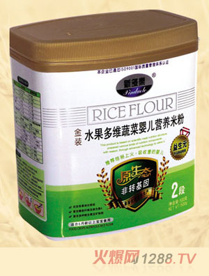 新多乐水果多维蔬菜婴儿营养米粉2段