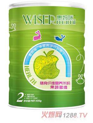 惠媽咪果蔬多維膳食纖維營(yíng)養米粉2段