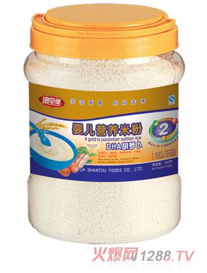 澳贝健DHA胡萝卜婴儿营养米粉