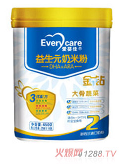 愛(ài)嬰佳2段大骨蔬菜(塑罐)奶米粉