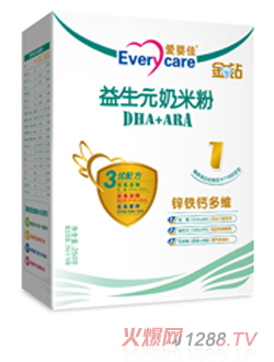 愛(ài)嬰佳1段鋅鐵鈣多維(盒裝)奶米粉
