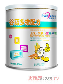 愛(ài)嬰佳玉米胡蘿卜營(yíng)養米粉聽(tīng)