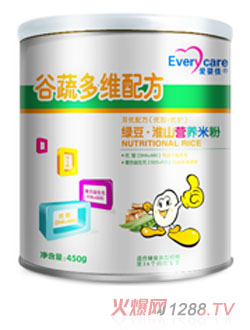 愛(ài)嬰佳綠豆淮山營(yíng)養米粉聽(tīng)