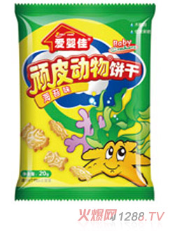 愛(ài)嬰佳磨牙餅干海苔味