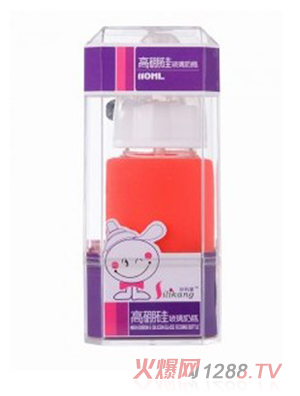 矽利康无手柄标口玻璃奶瓶110ml