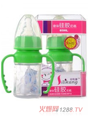 矽利康液体硅胶奶瓶60ml