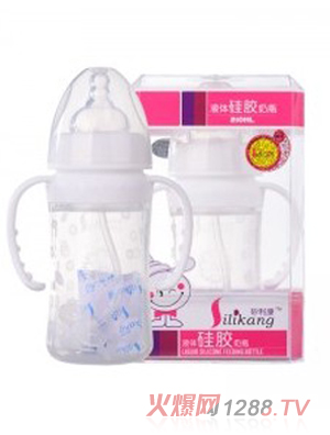 矽利康液体硅胶奶瓶210ml