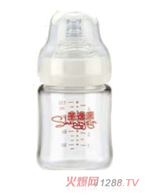 圣逸親寬口晶鉆玻璃奶瓶120ml