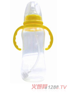 婴侍卫标口PP吸管奶瓶270ml