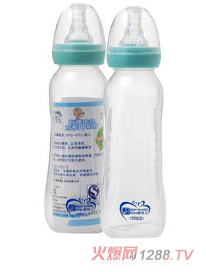 婴侍卫标准口径方形PP奶瓶300ml