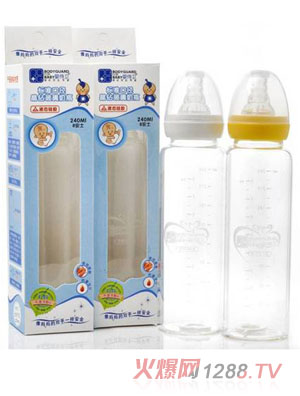 婴侍卫标准口径晶钻玻璃奶瓶240ml