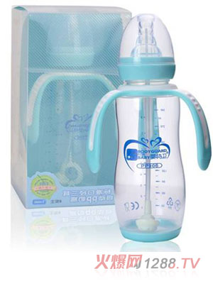婴侍卫标准口径三耳自动PP奶瓶