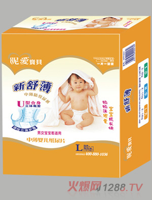 昵爱宝贝中薄婴儿纸尿片L