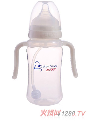 智慧王子PP宽口径奶瓶300ML