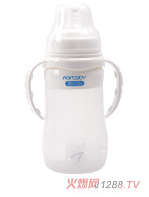 菲儿贝比宽口弧形自动硅胶奶瓶300ml