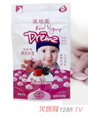 優(yōu)格曼混合莓優(yōu)格曼溶豆