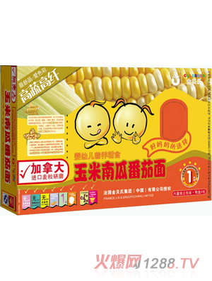 金贝氏玉米南瓜番茄面（新品）