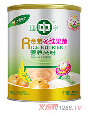 江中金装多维果蔬营养米粉350g