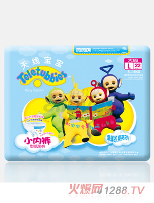 天線寶寶小內(nèi)褲型紙尿褲L22片