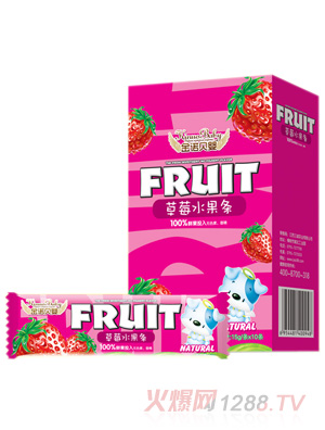 金诺贝婴草莓水果条盒装