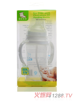 优贝牛牛宽口径PP奶瓶