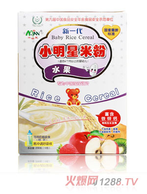 小明星水果婴儿米粉